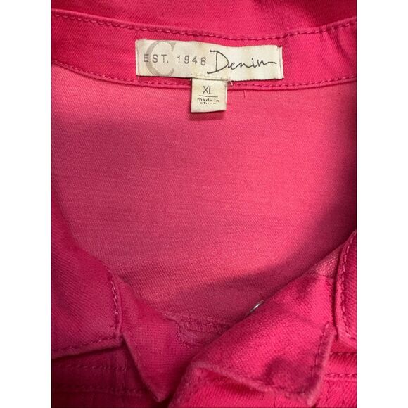 Est. 1946 Denim Ruffle Jacket Sz. XL - Picture 5 of 11